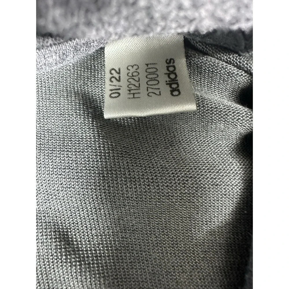Adidas Men Essentials Big Logo Hoodie Gray Red Pullover Sweatshirt Size L H12263